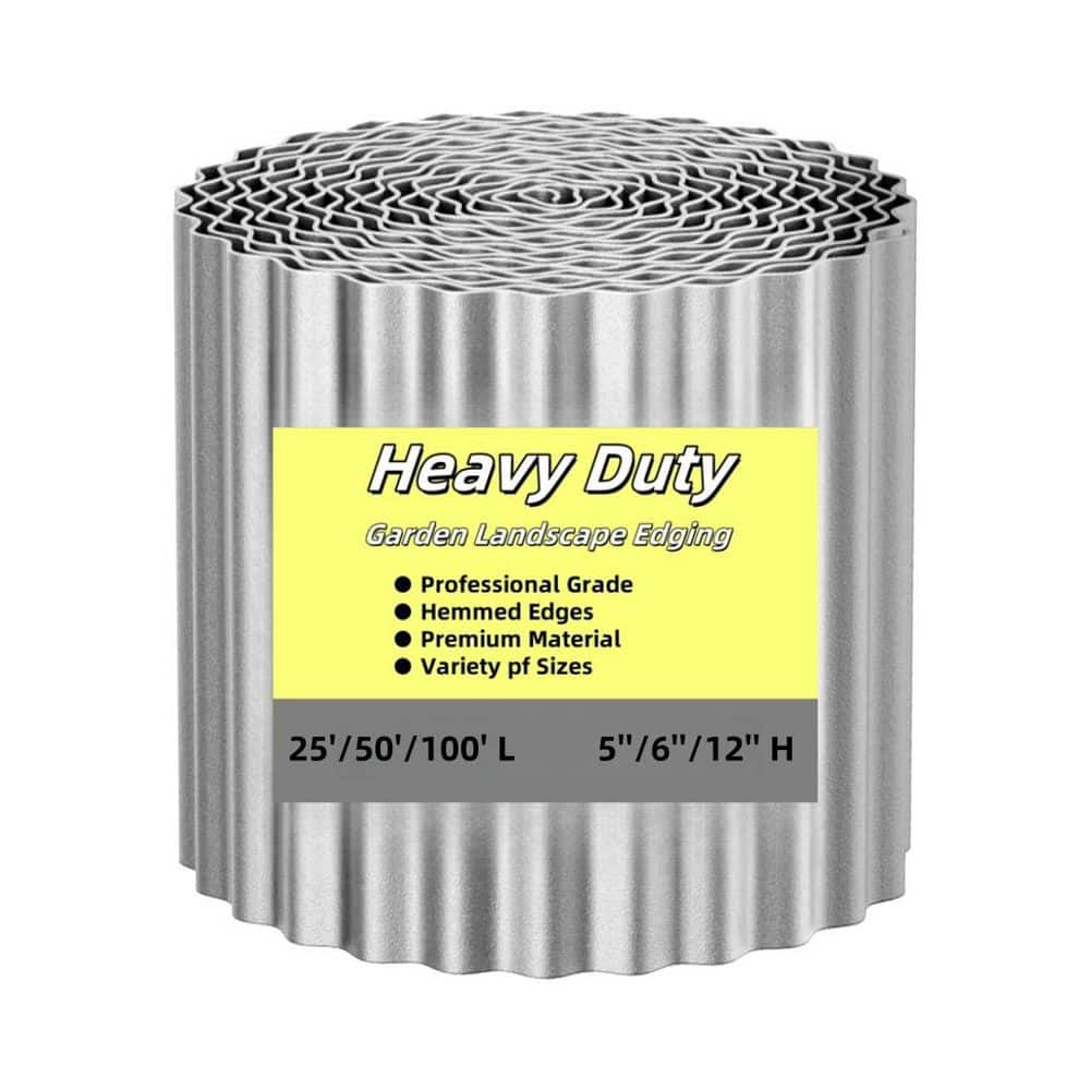 600 in. x 0.1 in. x 6 in. Silver Galvanized Metal Corrugated Garden Edging Border price history on PriceWatchPro