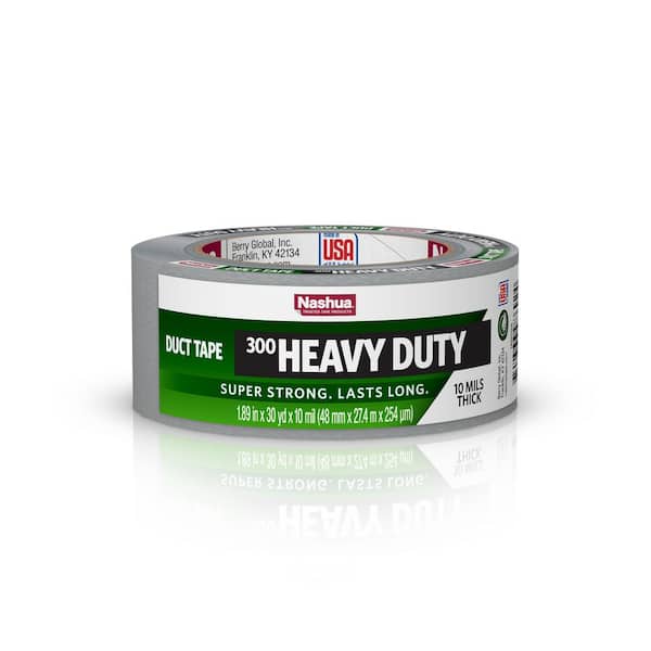 Nashua Tape 1.89 in. x 30 yd. 300 Heavy-Duty Duct Tape in Silver Air Duct Accessory