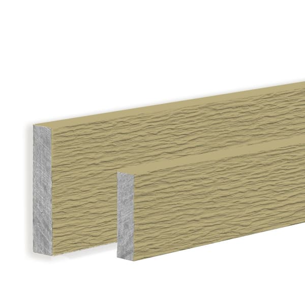 Hardie Trim HZ10 0.75 in. x 5.5 in. x 12 ft. Primed Rustic Grain Fiber Cement Trim Board