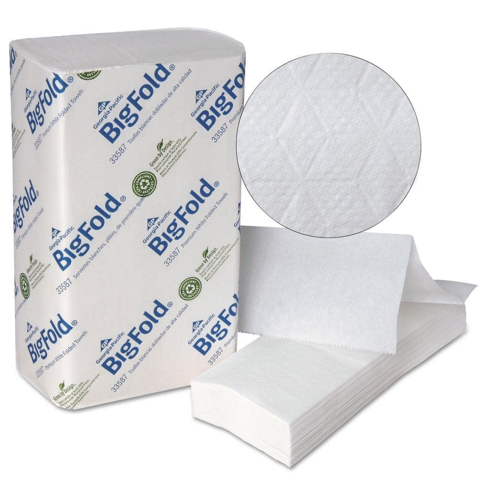 Georgia-Pacific Professional Series Pacific Blue Ultra White Paper Towels  10 1/5 x 10 4/5 (220 Sheets per Pack, 10 Packs per Carton) GPC33587