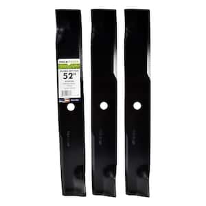 3 Blade Set for Many 52 in. Cut Hustler Mowers Replaces OEM #'s 795526, 603995, 783753 and Dixie Chopper 30227-52X
