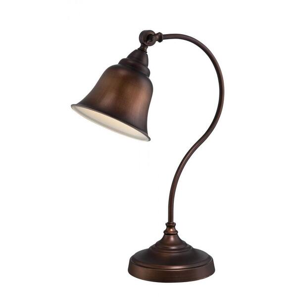 Filament Design 21 in. Antique Copper Desk Lamp