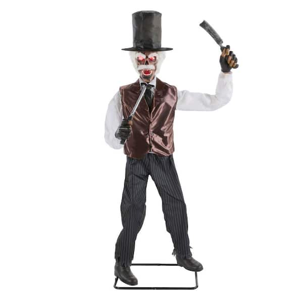 7 ft. Grave & Bones Animated LED Zombie Barber H15