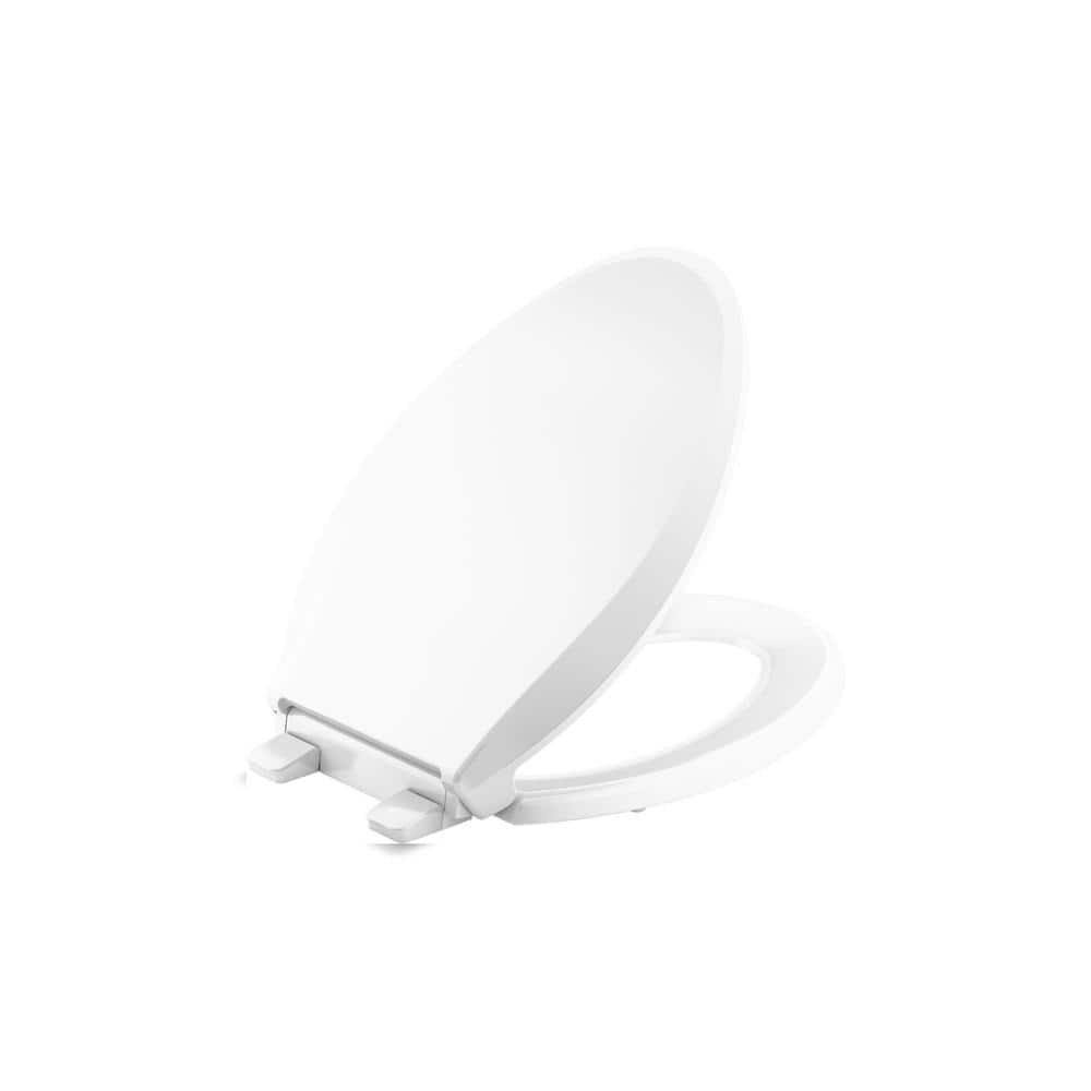 KOHLER Cachet Elongated Closed Front Toilet Seat in Black
