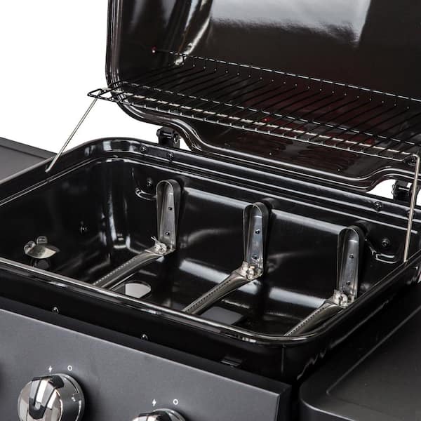 Dyna-Glo 3-Burner Open Cart Propane Gas Grill in Red DGC310RNP-D - The Home  Depot