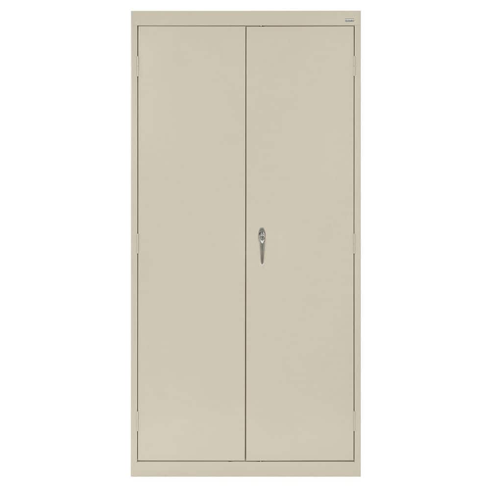 Classic Series Steel Freestanding Garage Cabinet in Putty (36 in. W x 72 in