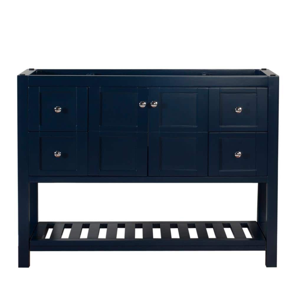 Manhattan 48 in. W x 18 in. D Bath Vanity Cabinet Only in Dark Blue MH ...