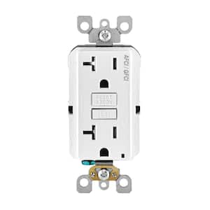 20 Amp 125-Volt Duplex SmartlockPro Tamper Resistant AFCI/GFCI Dual Function Outlet, White AGTR2-W