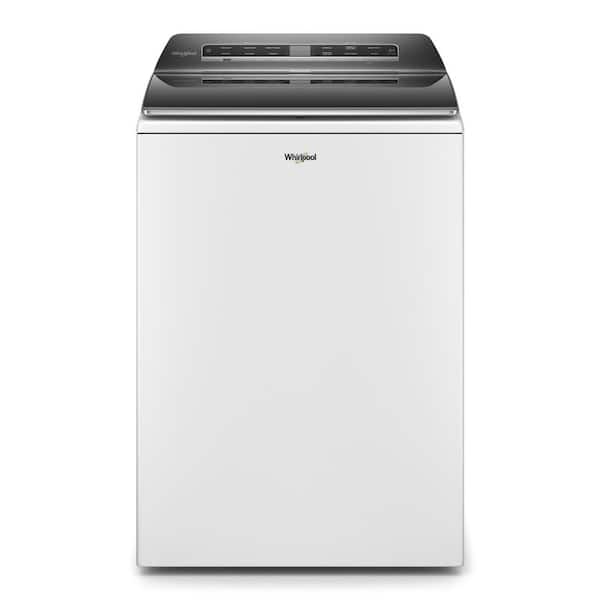 Whirlpool 5.3 cu. ft. Smart Top Load Washing Machine in White with Load and Go, Built-In Water Faucet and Stain Brush, ENERGY STAR