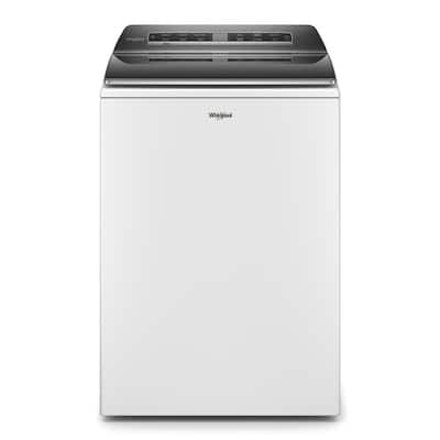 5.3 cu. ft. Smart White Top Load Washing Machine with Load and Go, Built-in Water Faucet and Stain Brush, ENERGY STAR