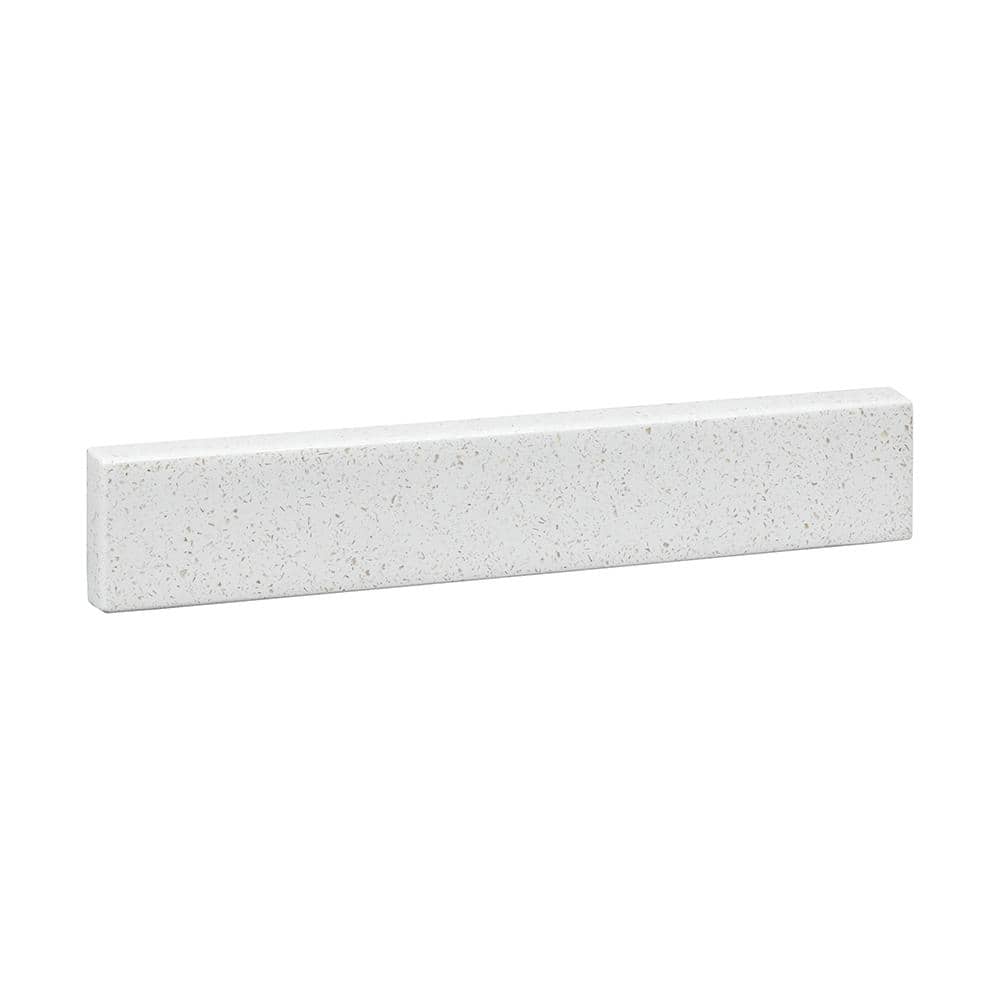 15.375 in. W Solid Surface Resin Vanity Sidesplash in Arctic