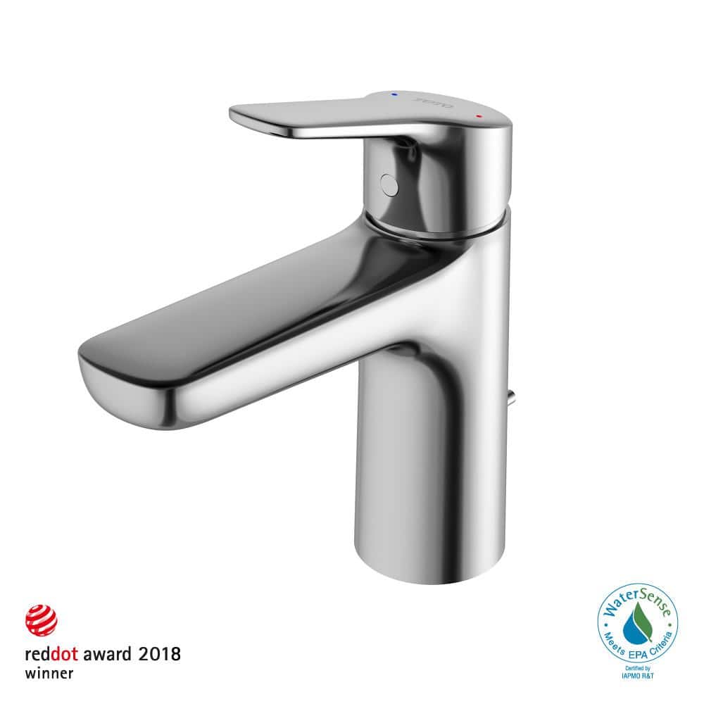 GS Series 1.2 GPM Single Handle Bathroom Sink Faucet with COMFORT GLIDE Technology and Drain Assembly, Polished Chrome