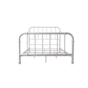 Emerson White Metal Full Bed