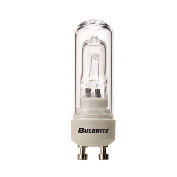 Bulbrite 50-Watt Soft White Light DJD (GU10) Twist & Lock Bi-Pin Screw Base Dimmable Clear Mini Halogen Light Bulb(5-Pack)