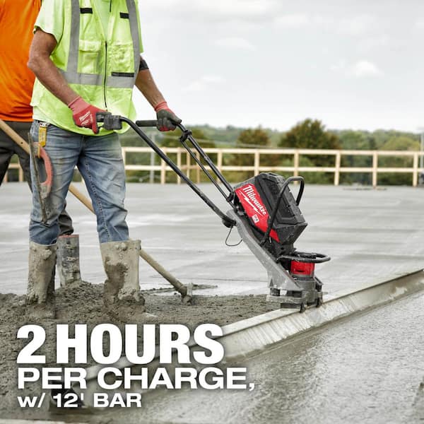 MX FUEL Lithium Ion Cordless Vibratory Screed with 2 Batteries and Charger  + CP203 Battery Pack