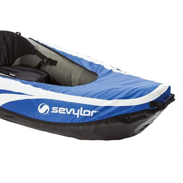 Estacionario declarar Egipto Sevylor Big Basin 3-Person Inflatable Kayak & Stearns Men's Life Vest  2000014131 + 2000037972 - The Home Depot