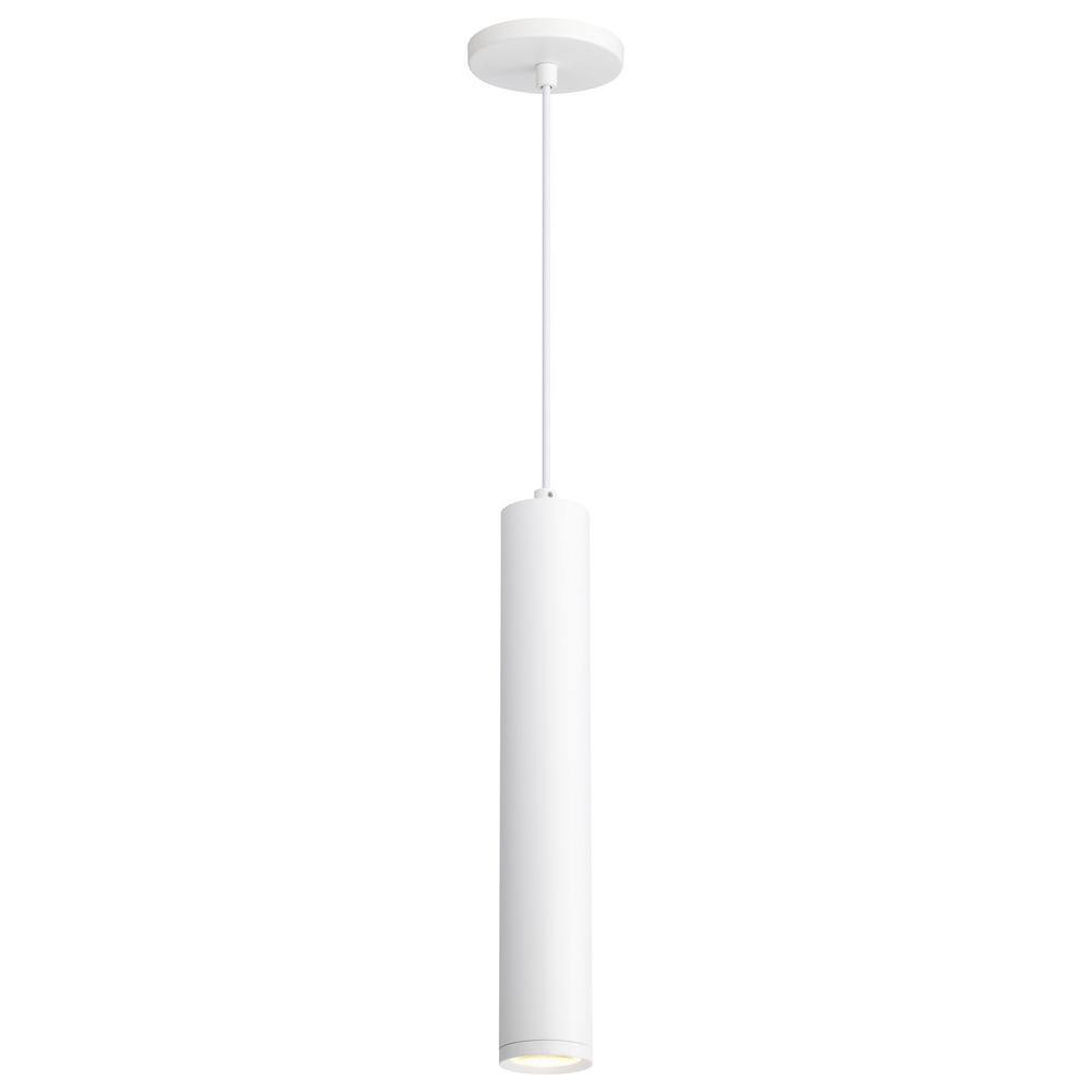 Matte White Aluminum LED Indoor/Outdoor Pendant Light