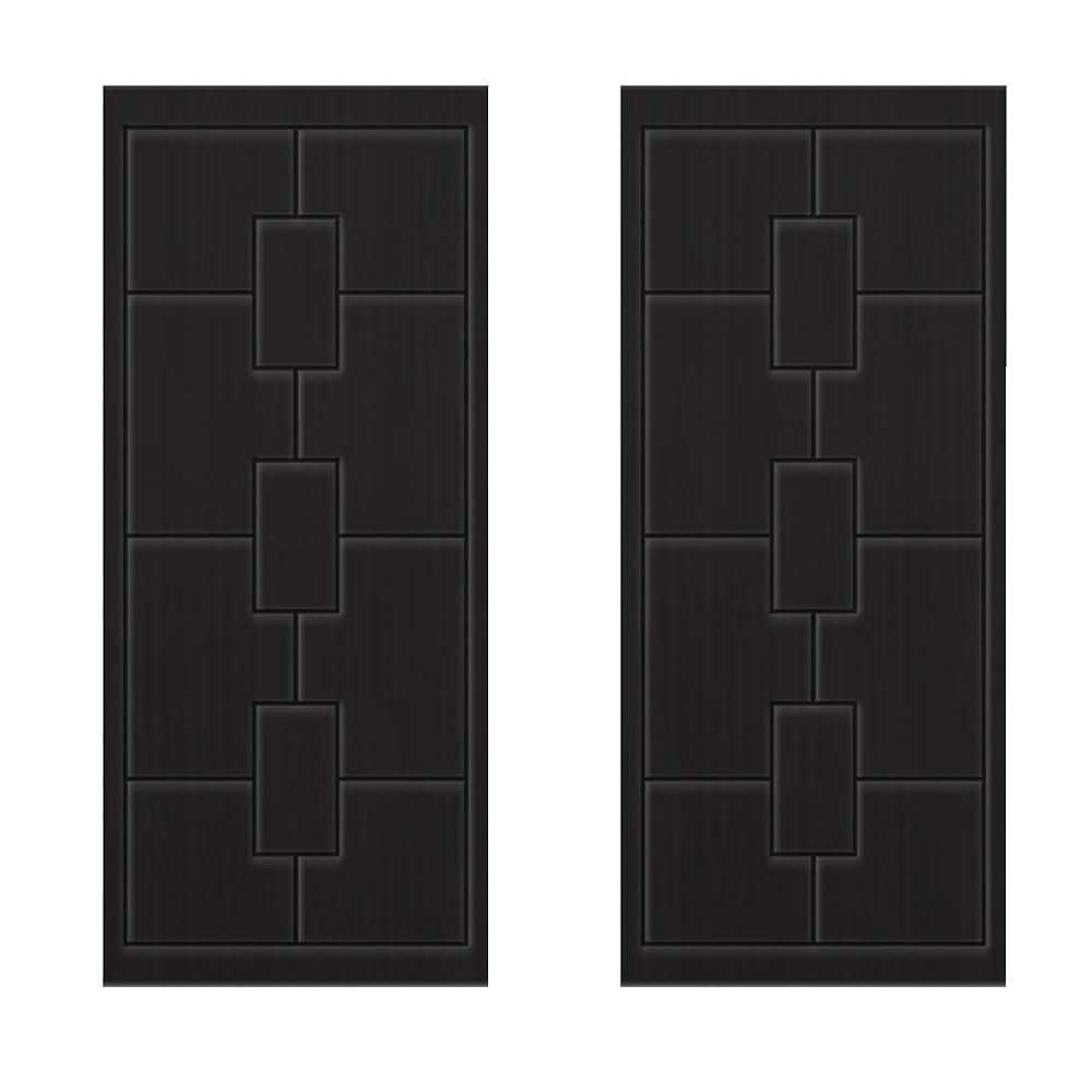 60 in. x 80 in. Hollow Core Black Painted Composite MDF Interior Double Closet Sliding Doors price history on PriceWatchPro