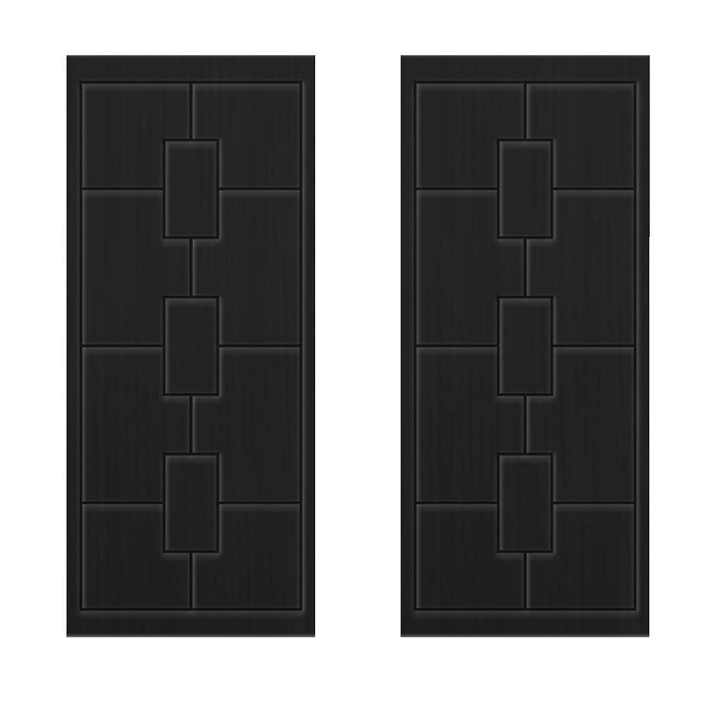 48 in. x 84 in. Hollow Core Black Painted Composite MDF Interior Double Closet Sliding Doors price history on PriceWatchPro