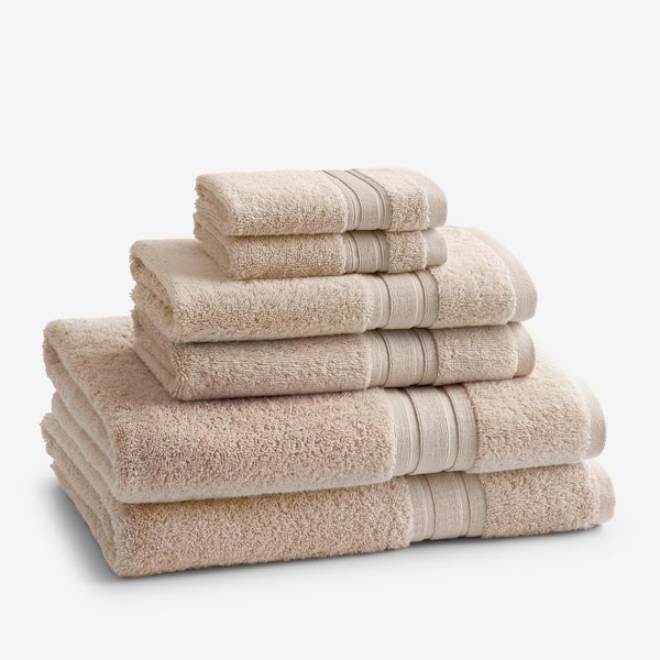 Company Cotton 6-Piece Jute Turkish Cotton Bath Towel Set