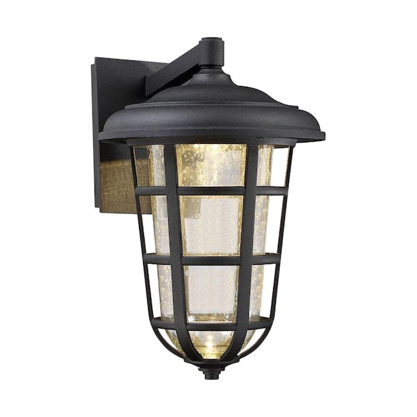 Designers Fountain Triton Black Outdoor Integrated LED Wall Sconce