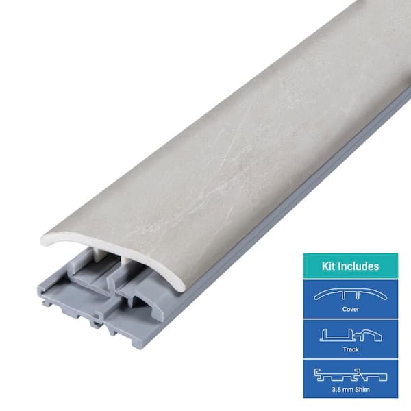 Nickel 0.31 in. T x 2 in. W x 78.7 in. L Vinyl 4-in-1 Molding