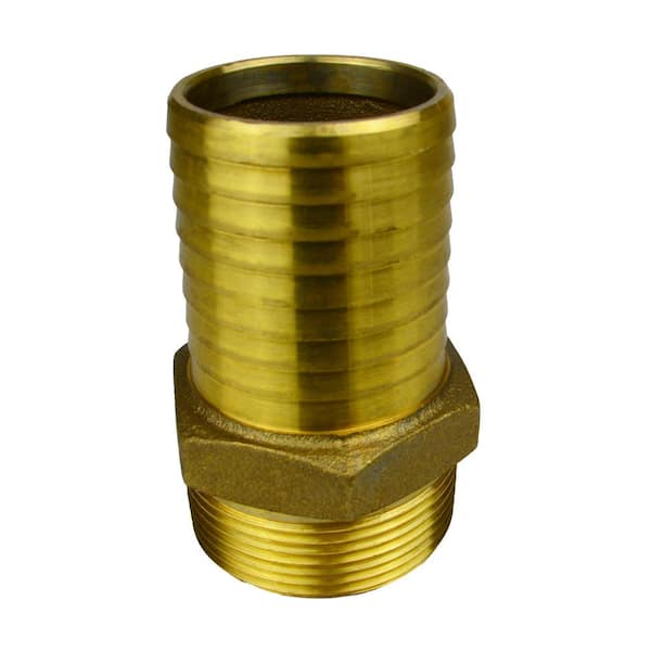 Water Source 1-1/2 in. Brass Male Insert Adapter MA150NL - The Home Depot