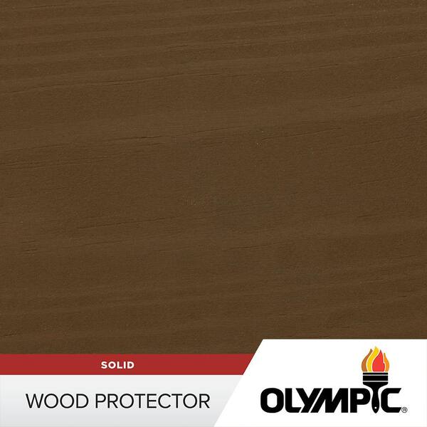 Olympic 1 gal. Olivewood Exterior Solid Wood Protector Stain Plus