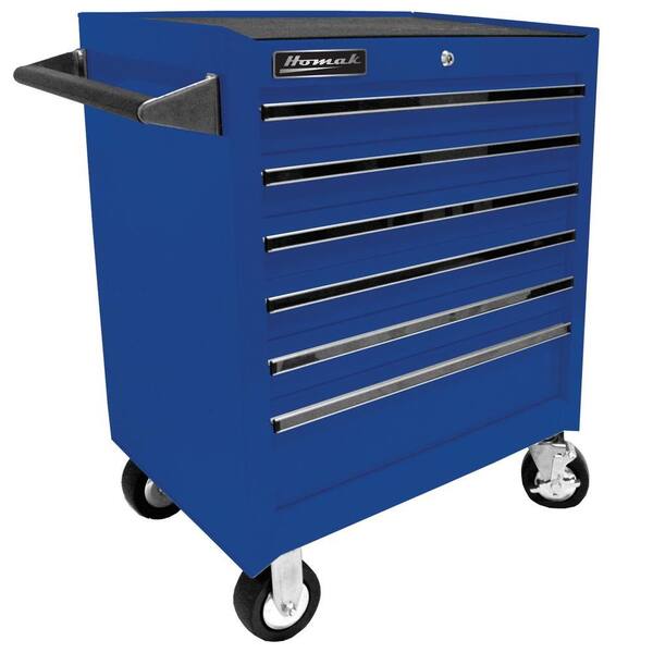Homak Professional 27 in. 6-Drawer Roller Cabinet Tool Chest in Blue