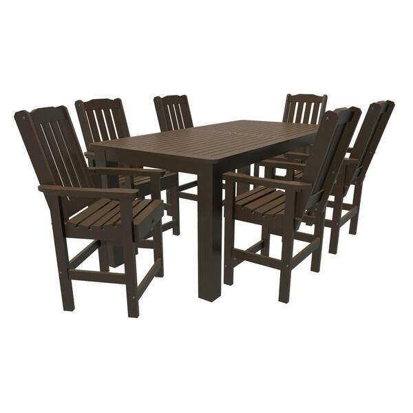 Highwood Muskoka 7-Pieces Bistro Recycled Plastic Outdoor Dining Set