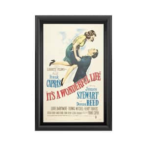 "It's a Wonderful Life" by Vintage Apple Collection Framed with LED Light Advertisements Wall Art 24 in. x 16 in.