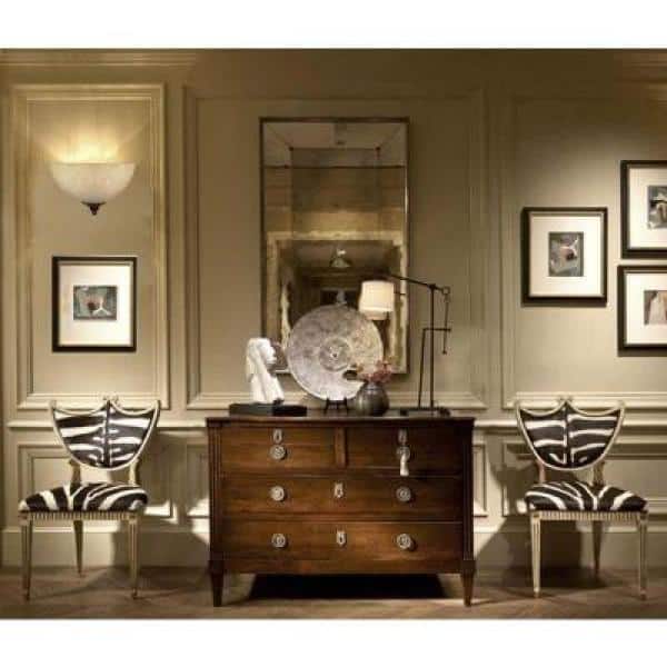 Old Bronze Tuscan Suede Glass Wall Sconce, 7x12 Inches
