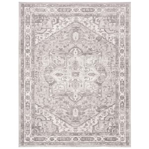 Brentwood Cream/Gray 10 ft. x 13 ft. Brentwood Area Rug