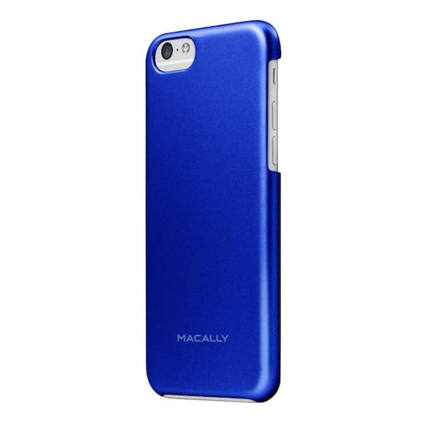 Macally Metallic Snap-On Case Designed for the iPhone 6 - Blue