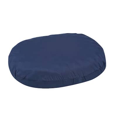 16 in. Convoluted Foam Ring Cushion in Navy