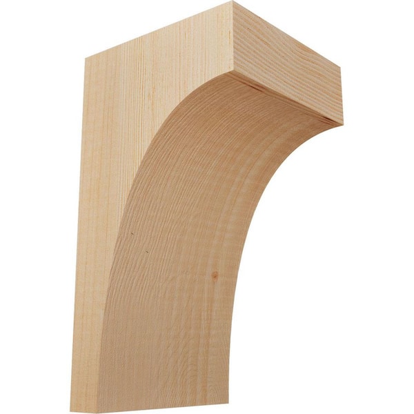 Ekena Millwork 5-1/2 in. x 6 in. x 10 in. Douglas Fir Huntington Smooth Corbel