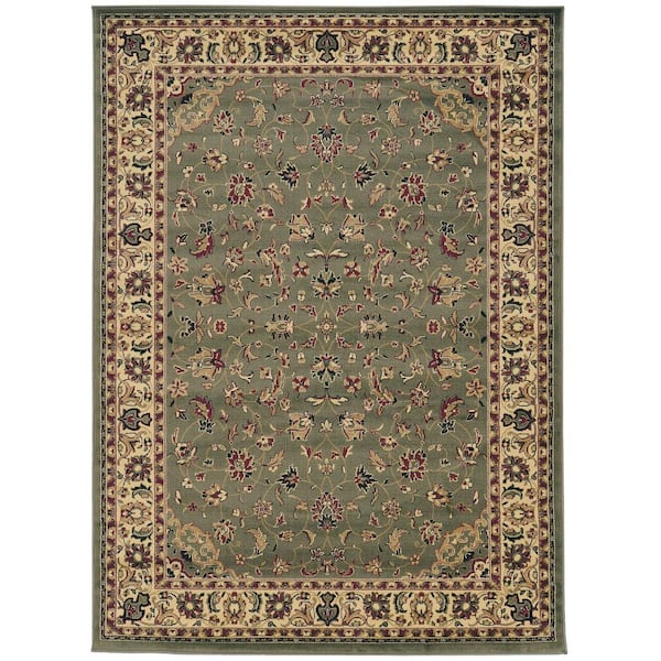 Unbranded Castello Sage 8 ft. x 11 ft. Traditional Oriental Floral Area Rug