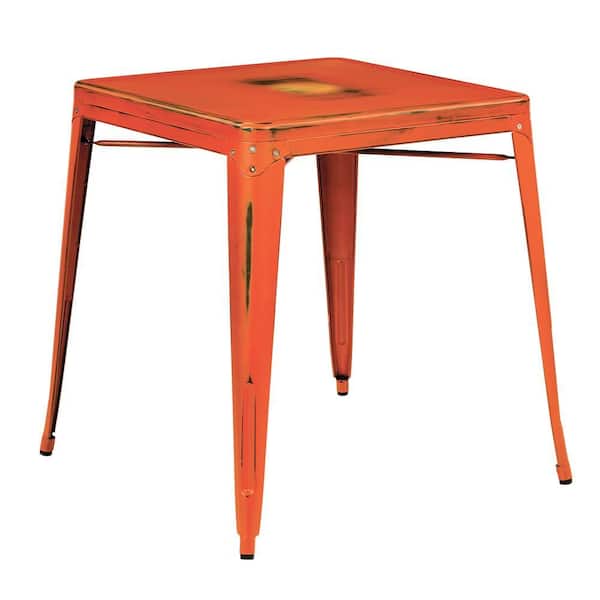 OSP Home Furnishings Bristow Antique Orange End/Side Table