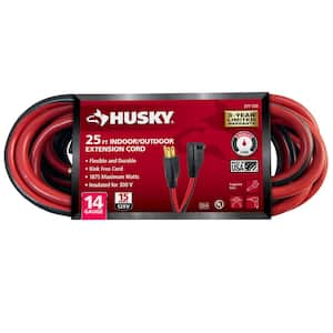 Husky 25 ft. 14/3 Medium Duty Cold Weather Indoor/Outdoor