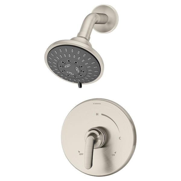 Symmons Elm 1-Handle 3-Spray Shower Faucet System in Satin Nickel (Valve Included)