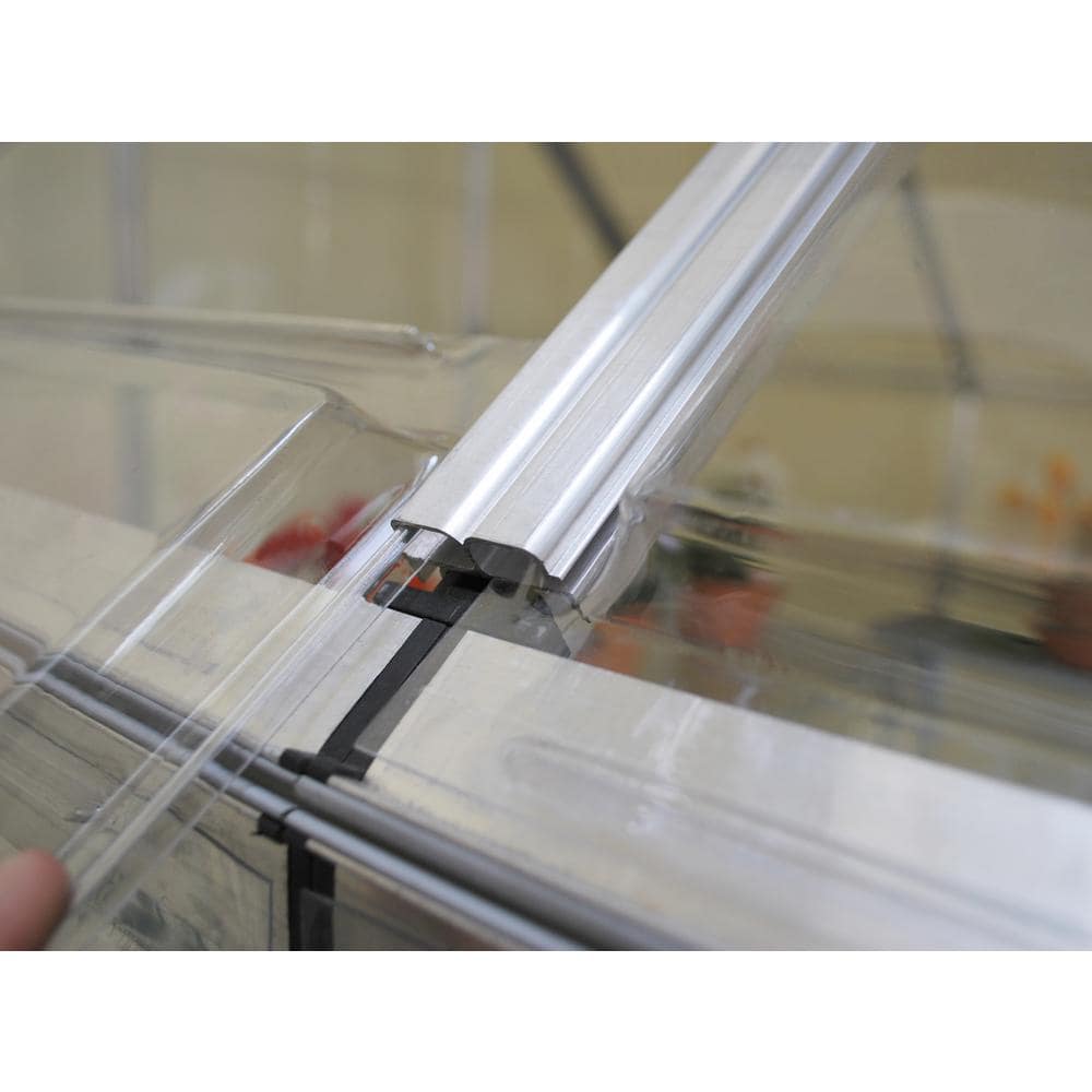 Snap & Grow 8' x 12' Silver Polycarbonate Aluminum Greenhouse