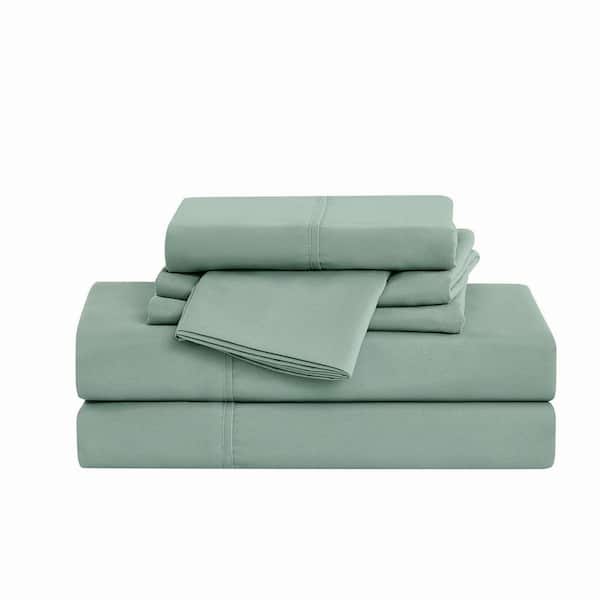 Solid Sage Green Twin 4 Piece Sheet Set