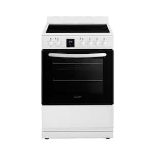 Professional Series 24 in. 4 Elements Built In Electric Range in White with Convection Oven