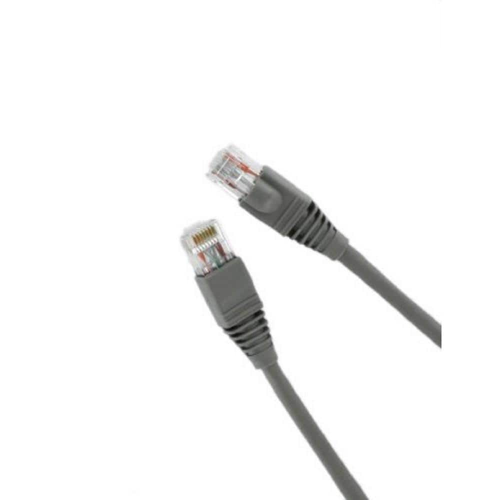 Leviton GigaMax 10 ft. Cat 5e Patch Cord, Gray 5G460-10S - The Home Depot