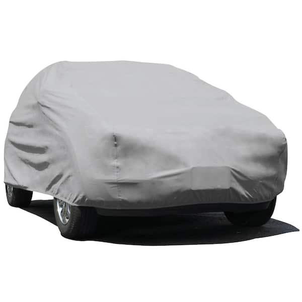 Black Waterproof Universal Full Car Cover All Weather Protection Outdoor  Indoor Use for Sedan - 177 x 68 x 59 