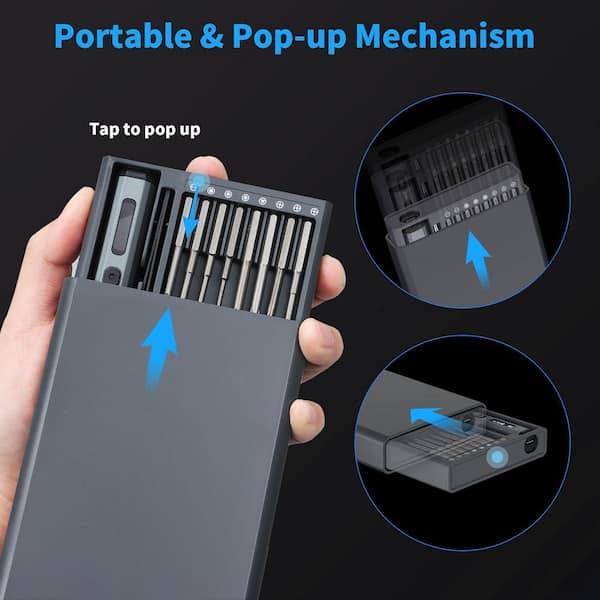 YICHUHAOXI Mini Electric Screwdriver Set 70-in-1 Precision Kit