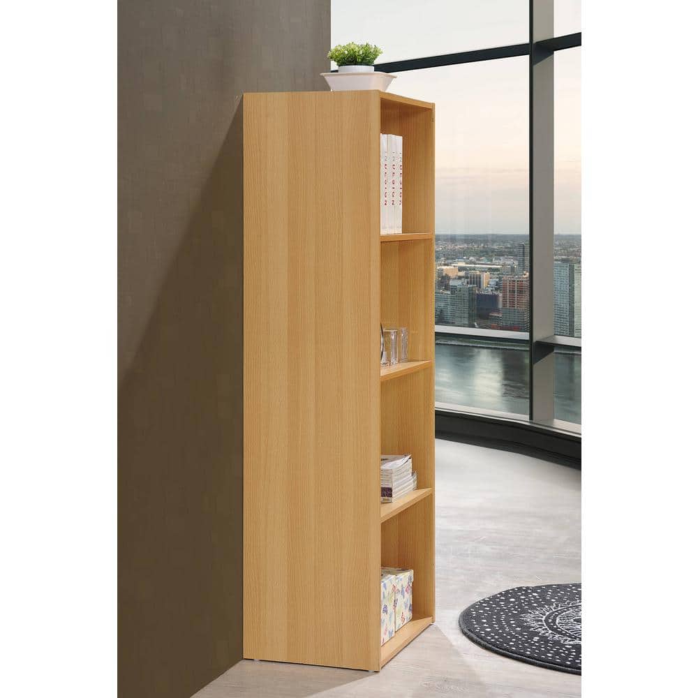 Beech 47-Inch 4-Shelf Bookcase for Kids and Toys