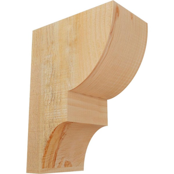 Ekena Millwork 6 in. x 10 in. x 14 in. Douglas Fir Ridgewood Rough Sawn Corbel