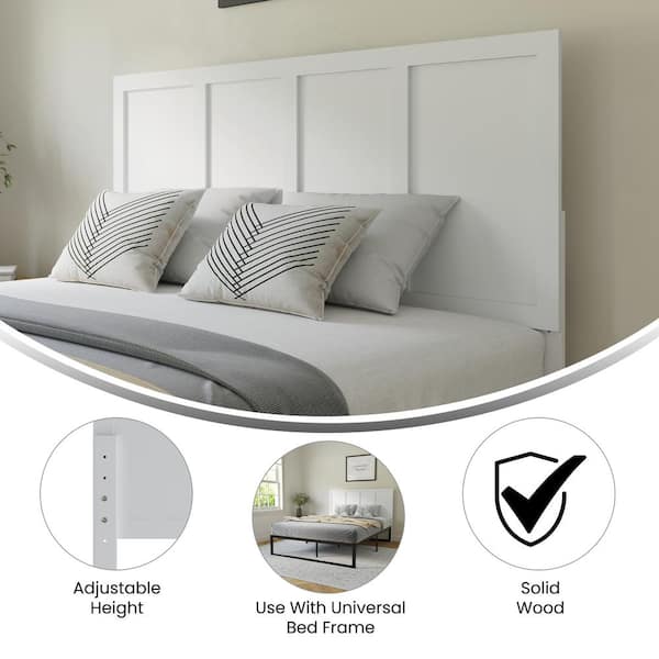 White Queen Headboard