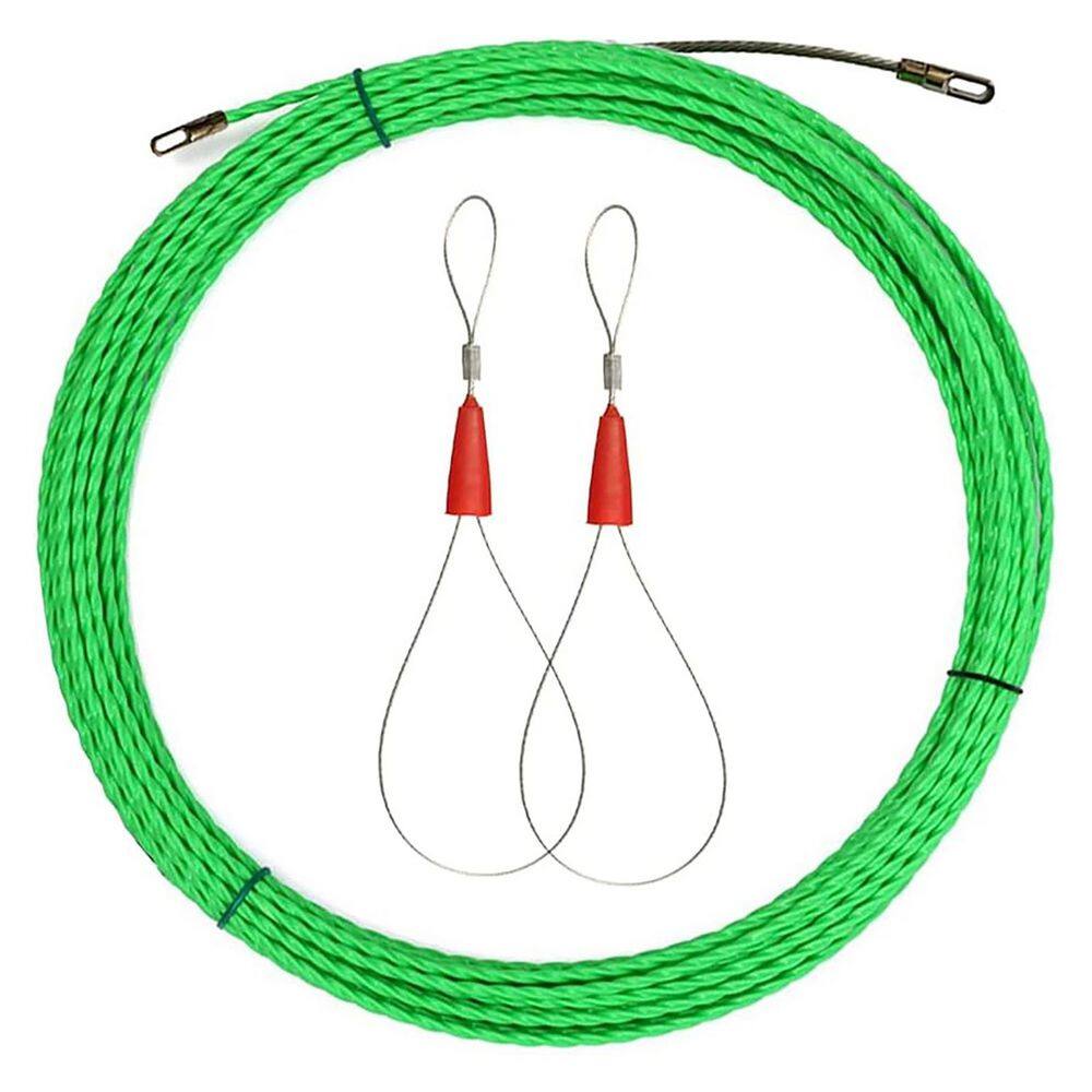Cable Puller Grip Rod 20M Hand Tool Flexible Fish Wire Threader Wall Fish Tape Green Black 1-Pack With Fastener price history on PriceWatchPro